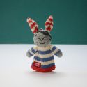 ChunkiChilli Rabbit Pirate Knitted Finger Puppet
