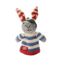 ChunkiChilli Rabbit Pirate Knitted Finger Puppet