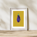 Poet & Painter Nice Aubergine A3 Print