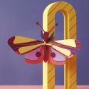 Studio ROOF 3D Purple Eyed Butterfly