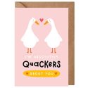 Quackers Valentines Card
