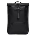 Rains Rolltop Rucksack Black