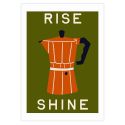 East End Prints Rise and Shine Moka Pot A3 Print