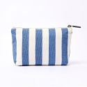 ROKA Maida Vale Makeup Bag - Denim Stripe