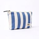 ROKA Maida Vale Makeup Bag - Denim Stripe