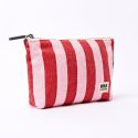 ROKA Maida Vale Makeup Bag - Strawberry Stripe