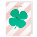 Good Luck Shamrock Card