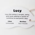 Ohh Deer Silly Bean Keyring - Lemon