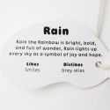 Ohh Deer Silly Bean Keyring - Rainbow
