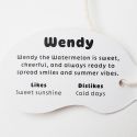 Ohh Deer Silly Bean Keyring - Watermelon