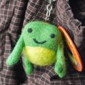 Ohh Deer Silly Bean Keyring - Frog