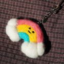Ohh Deer Silly Bean Keyring - Rainbow