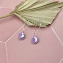 Aloë X Utility Silver Plated Lilac Moon Hoops