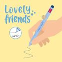 Legami Lovely Friends Gel Pen Sloth (Blue)