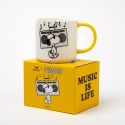 Snoopy Mug - Music Is Life Boombox