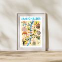 Manchester Map A3 Print