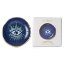 Blue Starry Eyed Round Trinket Dish