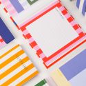 Red Stripe Sticky Notes & Notepad Set