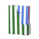 Set of 6 Breton Stripe A6 Notebooks & Holder