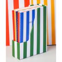 Set of 6 Breton Stripe A6 Notebooks & Holder