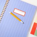 Red Breton Stripes A4 Spiral Notebook