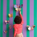 Studio ROOF 3D Butterflies Gold Rim Set of 3
