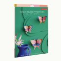 Studio ROOF 3D Butterflies Gold Rim Set of 3