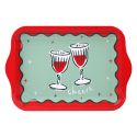 Small Metal Christmas Tray Cheers