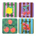 HiJinx Set of 4 Coasters - The Fruity