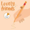 Legami Lovely Friends Gel Pen Tiger (Orange)