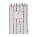 Designworks Tulip Twin Wire Notepad - Wavy Blue