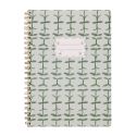 Designworks Tulip A4 Twin Wire Notebook - Green Vine