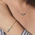 Silver Feather Bracelet