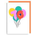 Age Balloon 70 Card