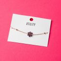 Flower Friendship Bracelet - Purple
