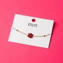 Flower Friendship Bracelet - Wine