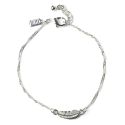 Silver Feather Bracelet