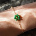 Flower Friendship Bracelet - Green
