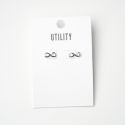Silver Stud Earrings - Infinity