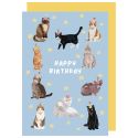 Happy Birthday Cats Card