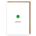 Good Luck Shamrock Card
