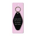 Willing To Discuss True Crime Retro Keyring