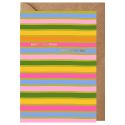 Wonderful You Stripes Foil Card