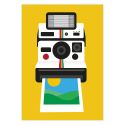 Yellow Polaroid Camera Print