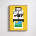 Yellow Polaroid Camera Print