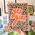 Yes Girl Leopard Print A5 Print