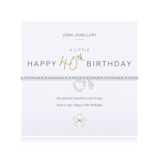 Joma Jewellery A Little Happy 40th Birthday Bracelet