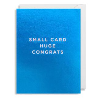 Small Card, Huge Congrats Card