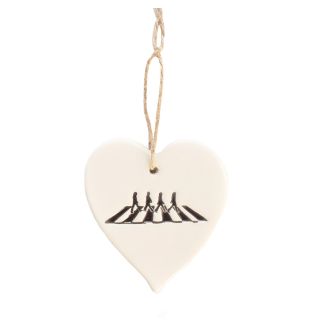 Beatles Ceramic Heart Front