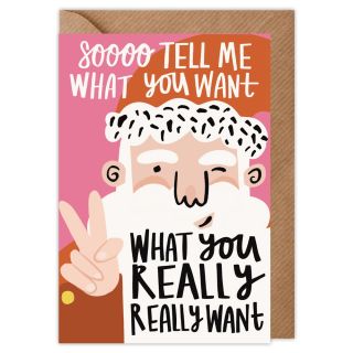 Tell Me What You Want Christmas Card